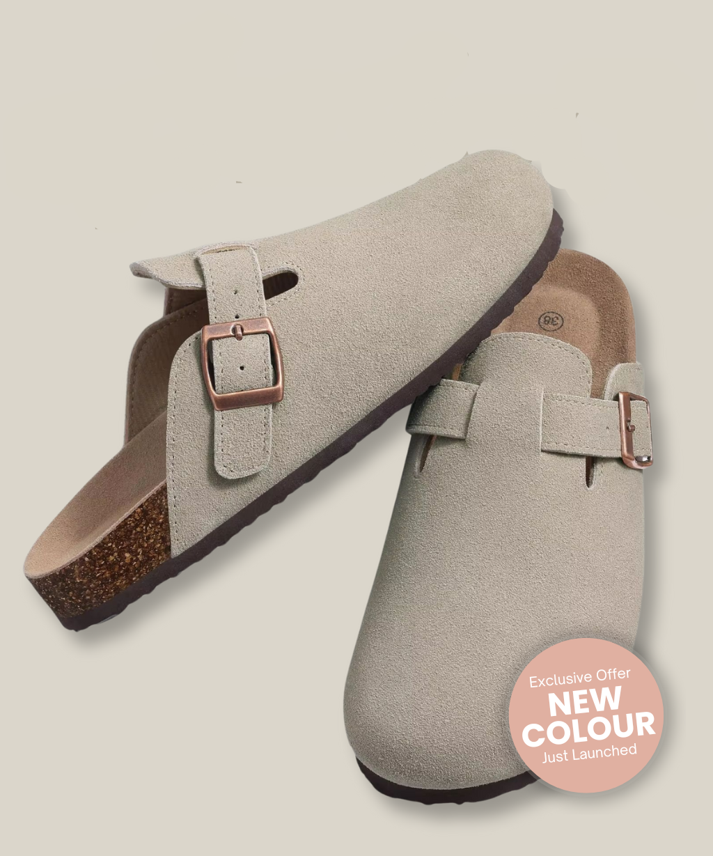 Genuine Suede Clogs by Qomfort