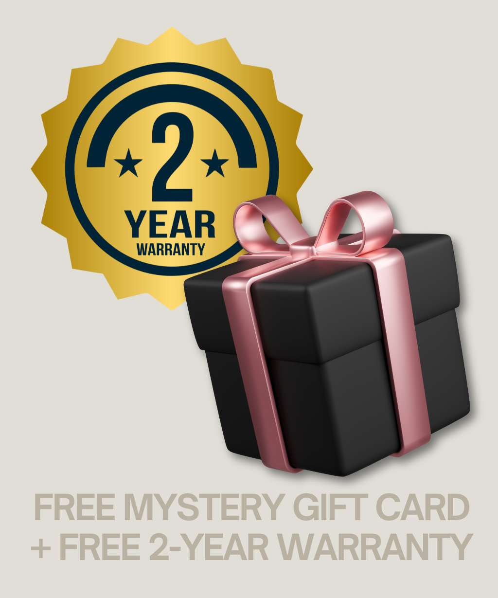 FREE: Mystery Gift Card + 2-Year Warranty