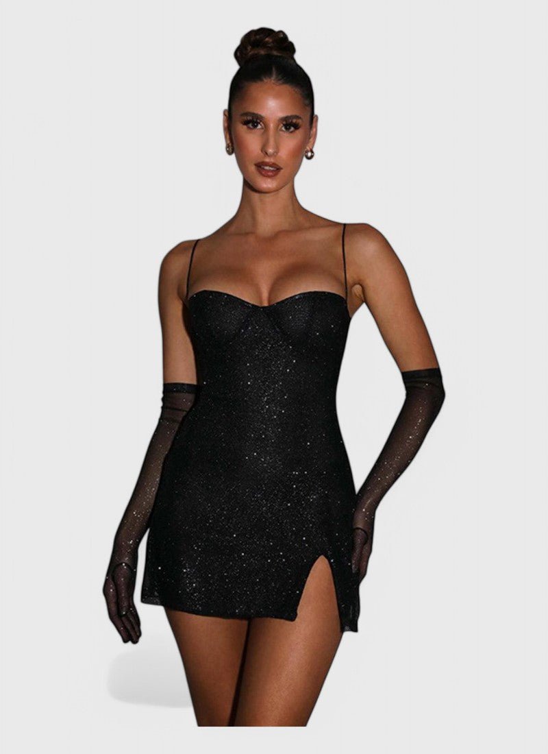 Midnight Sparkle Corset Dress
