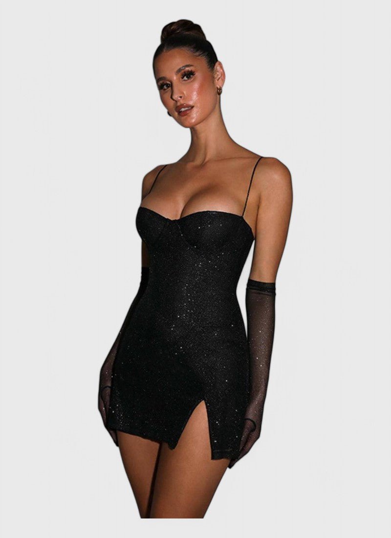 Midnight Sparkle Corset Dress