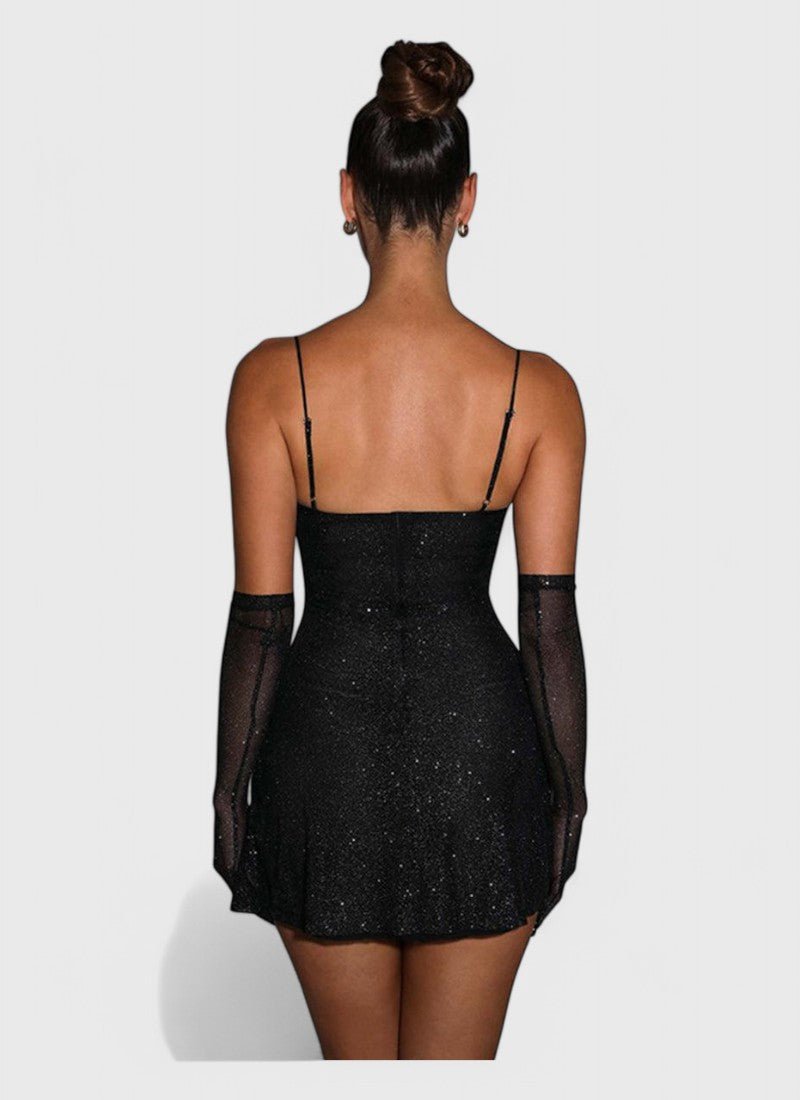 Midnight Sparkle Corset Dress