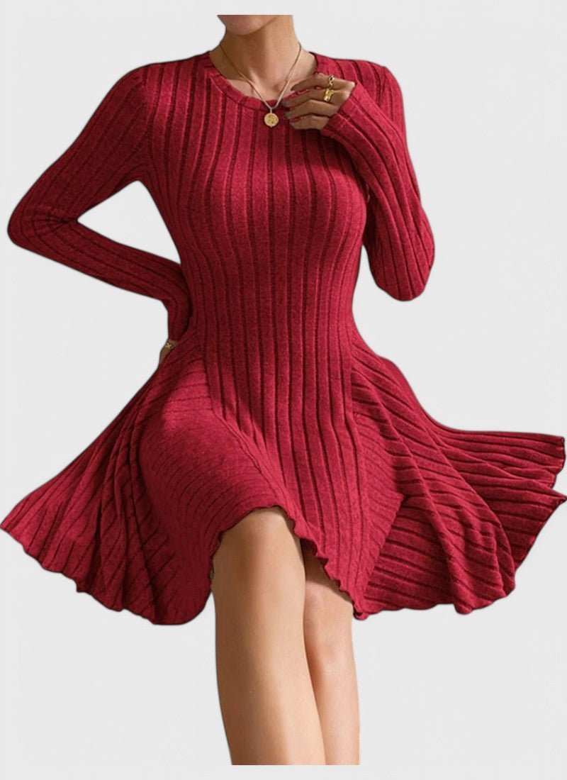 ELLA FIT & FLARE COTTON MINI DRESS