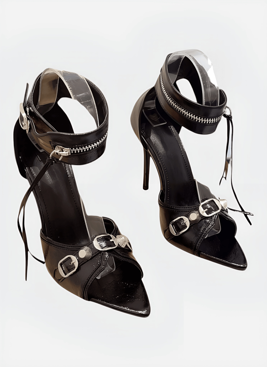 FISH MOUTH HIGH-HEELED SANDALS PEEP TOE