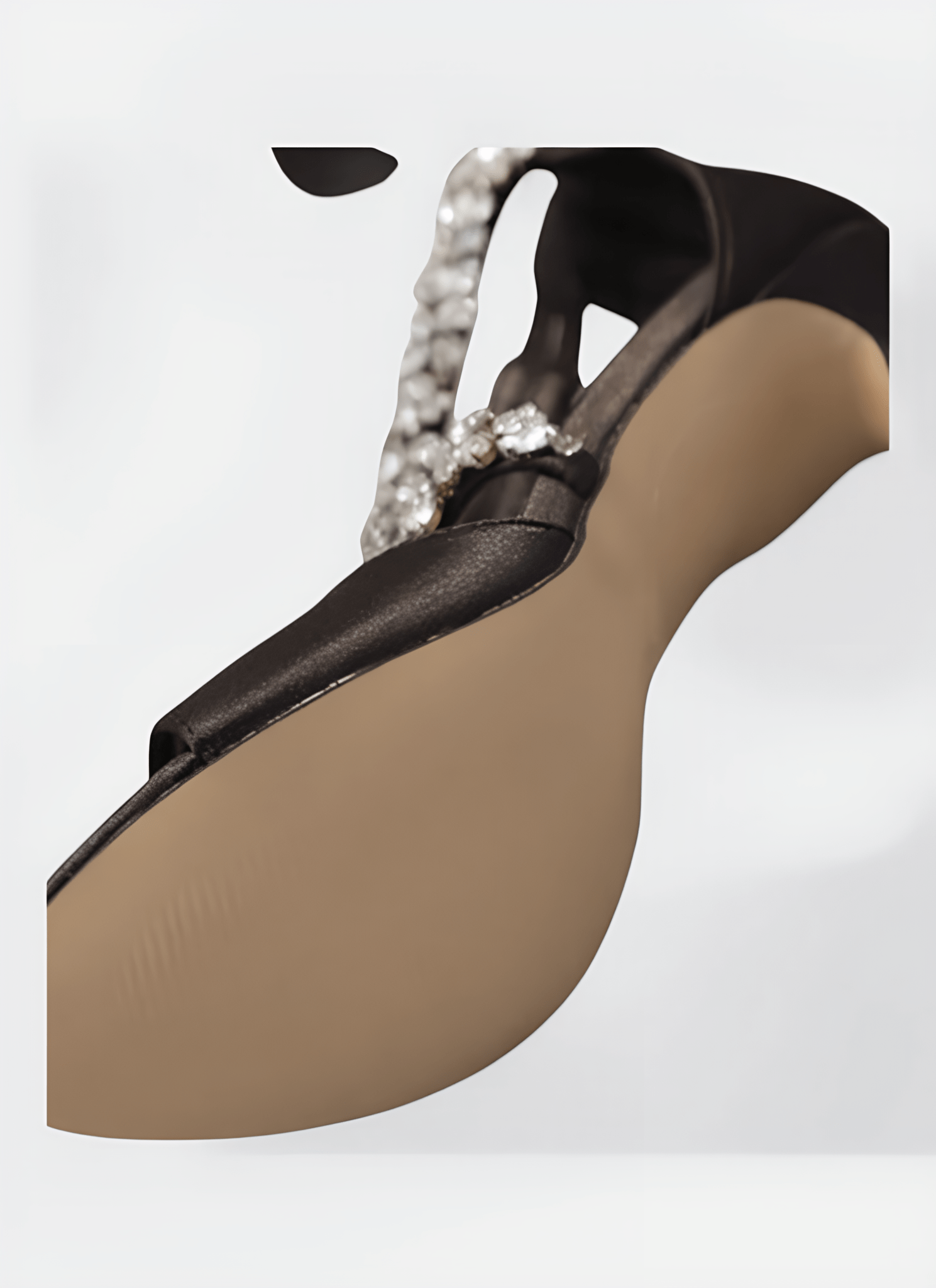 INLAY STONE POINTED HIGH HEELS