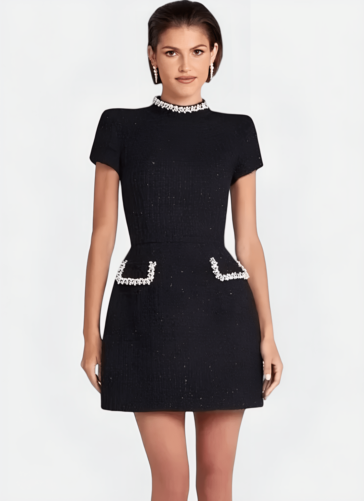 MELIA A-LINE MINI DRESS LUXURY CITY STYLE