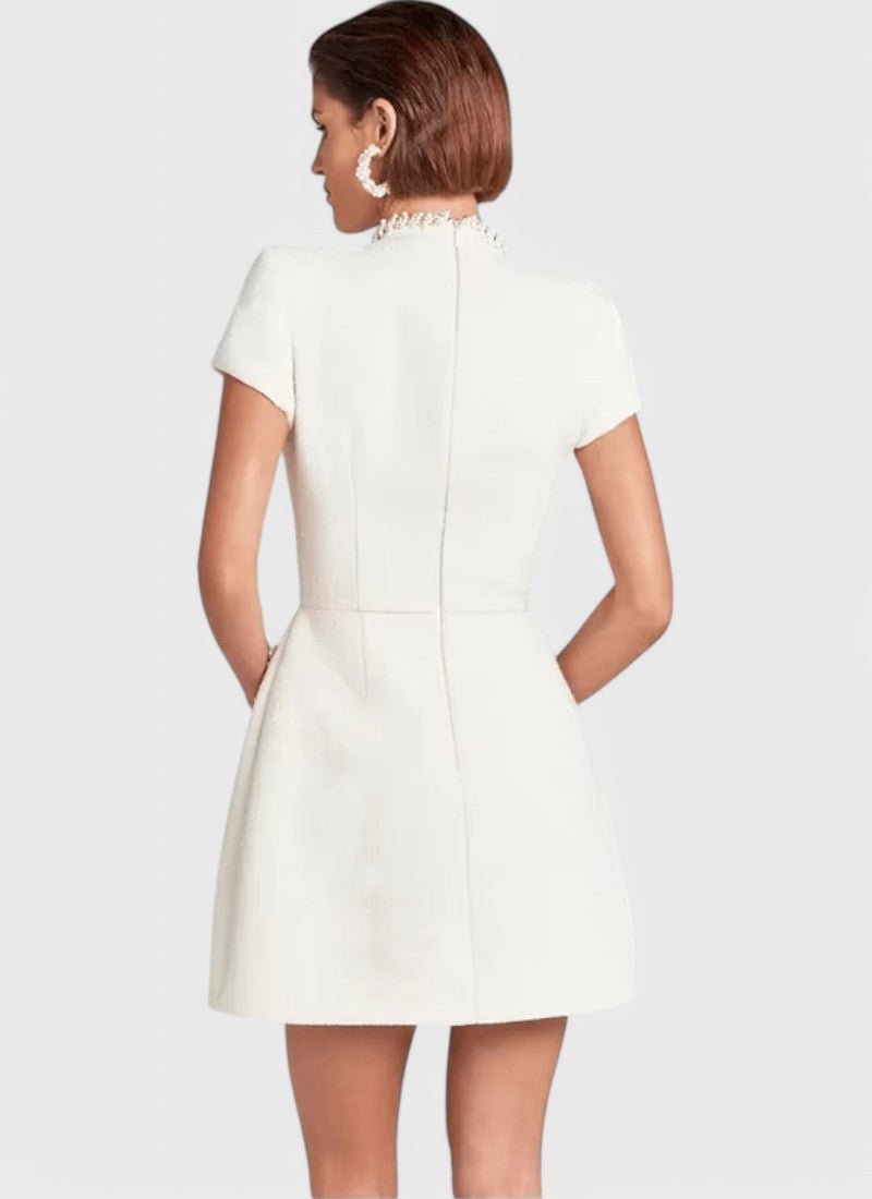 MELIA A-LINE MINI DRESS LUXURY CITY STYLE