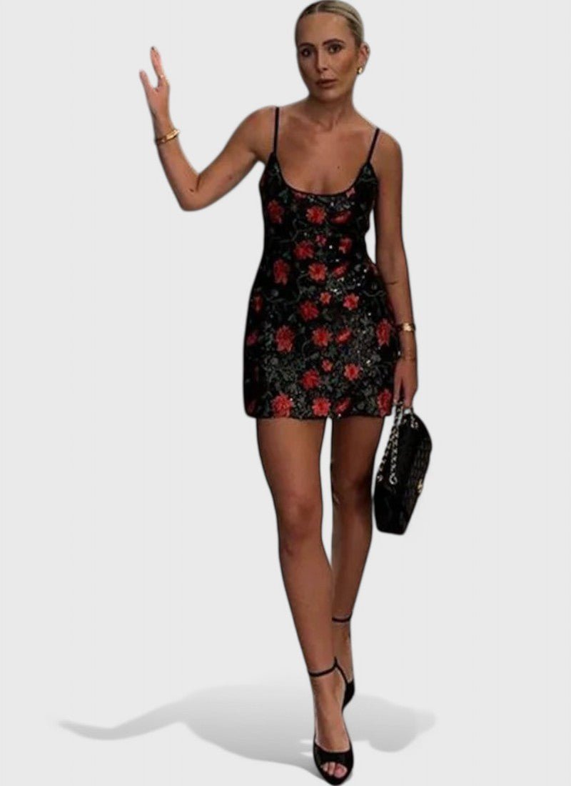PRINTED CAMISOLE SHEATH MINI SOPHIA
