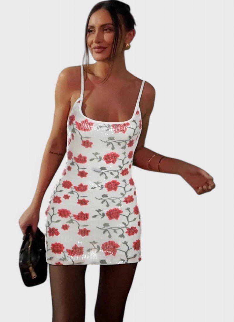 PRINTED CAMISOLE SHEATH MINI SOPHIA