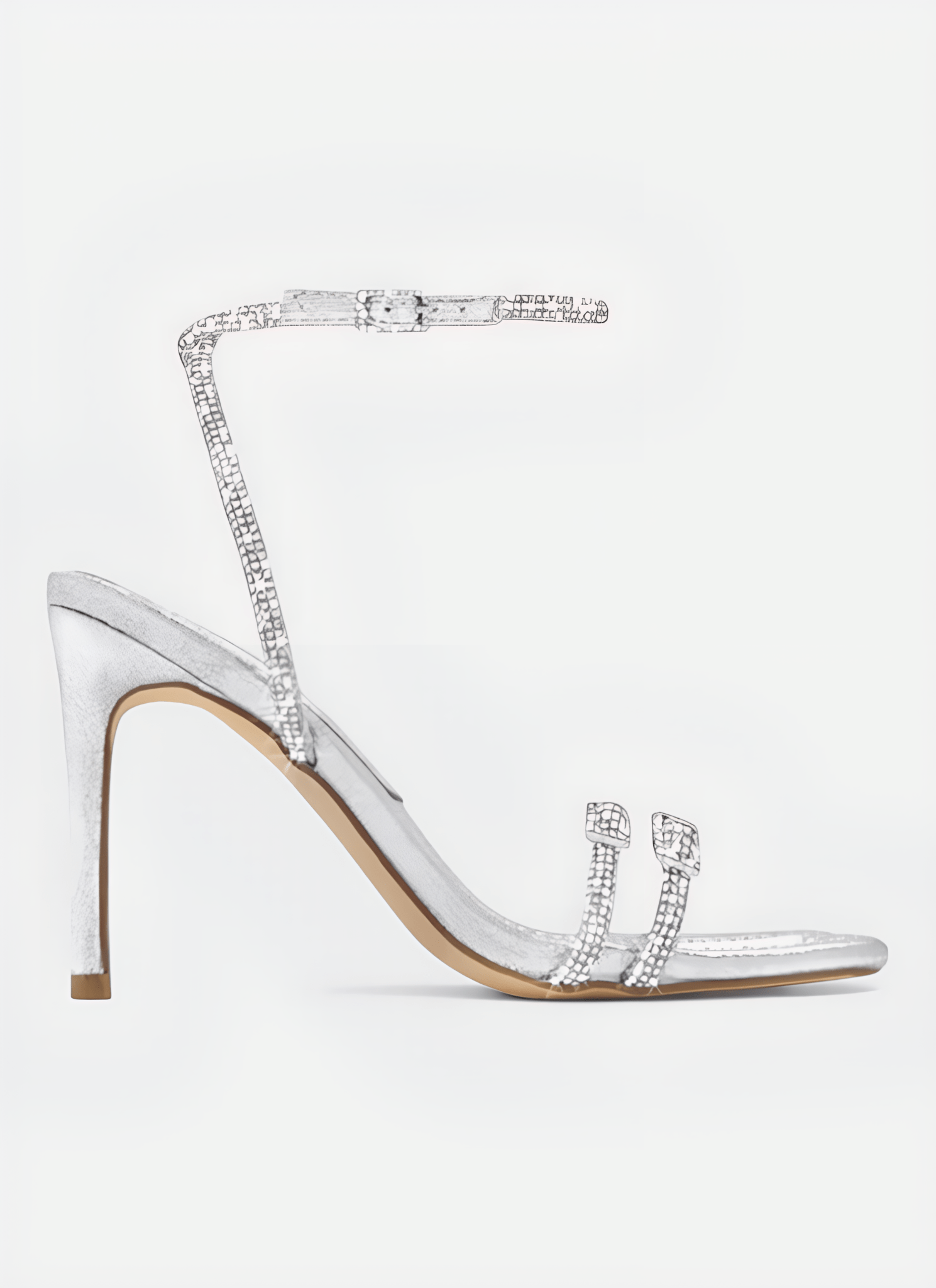 SQUARE HEAD BANQUET THIN HIGH HEEL